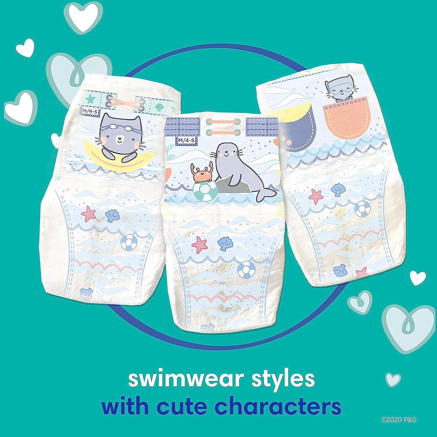 Pampers Splashers Swim Diapers - Size S, 20 Count, Gap-Free Disposable Baby Swim Pants - Image 8